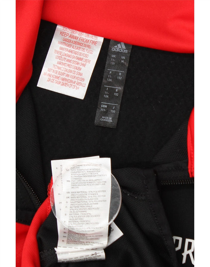 Adidas Boys Predator Graphic Tracksuit Topjakke 11-12 år Sort