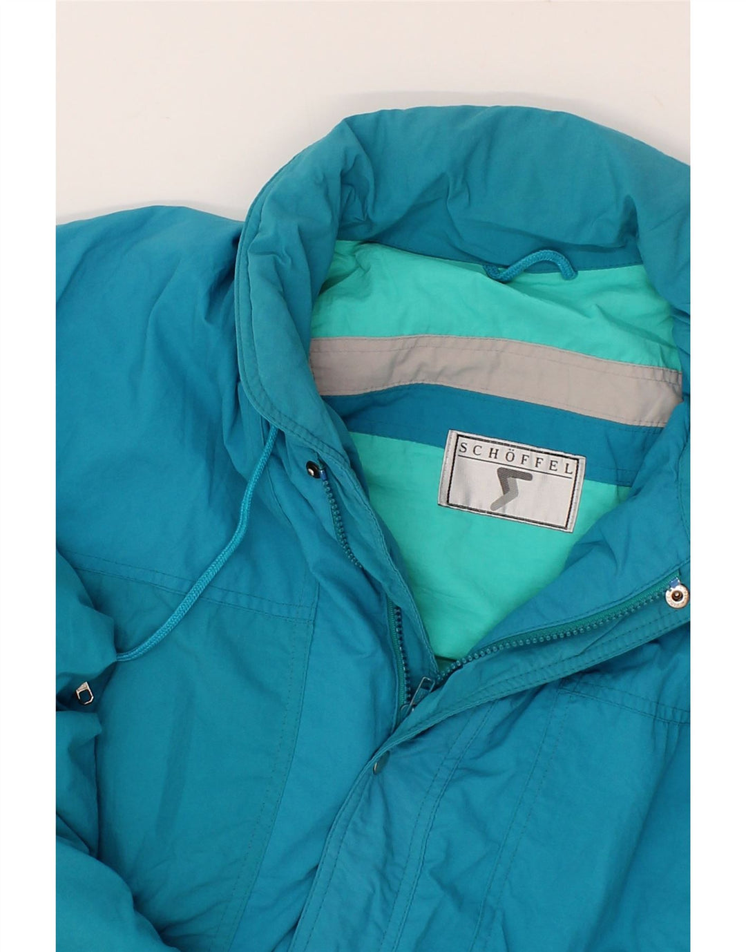 SCHOFFEL Mens Windbreaker Jacket UK 38 Medium Blue Vintage Schoffel and Second-Hand Schoffel from Messina Hembry 