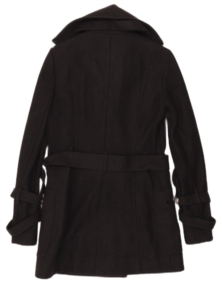 Patrizia Pepe Dame Overfrakke IT 42 Medium Sort Uld
