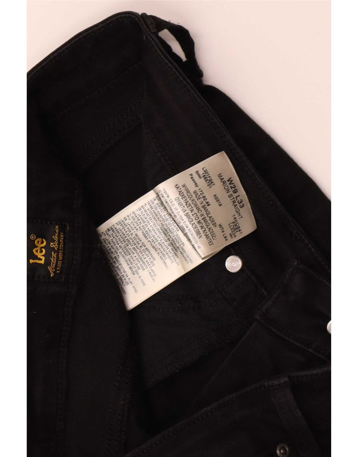 Lee Dame Marion Straight Jeans W29 L28 Sort Bomuld