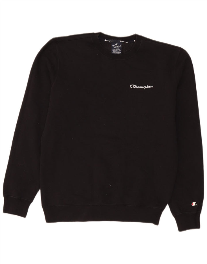 Champion Herre Sweatshirt Jumper Lille Sort Bomuld