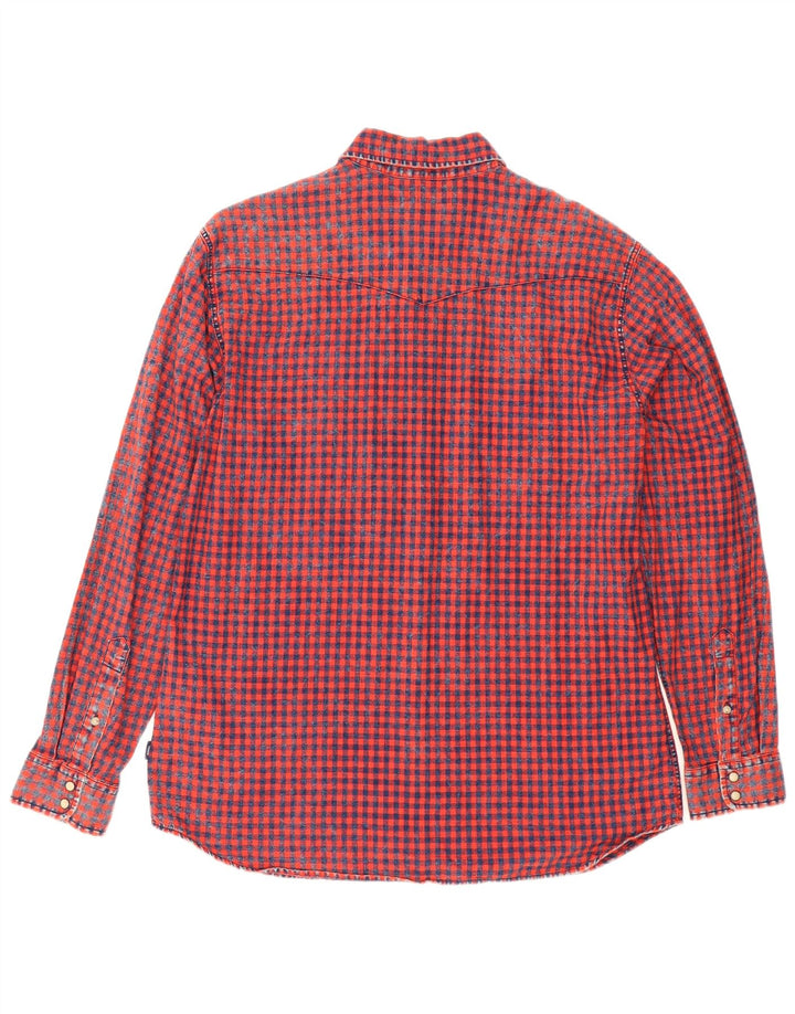 Jack & Jones Herre Flanellskjorte XL Rød Gingham Bomuld