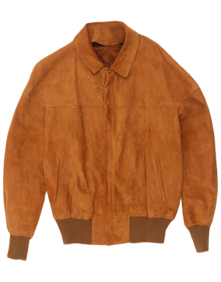 Maren Herre Ruskind Bomber Jacket IT 50 Large Beige Læder