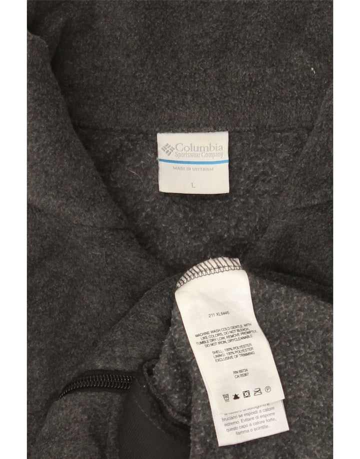 Columbia Dame Fleecejakke UK 16 Stor Grå Polyester