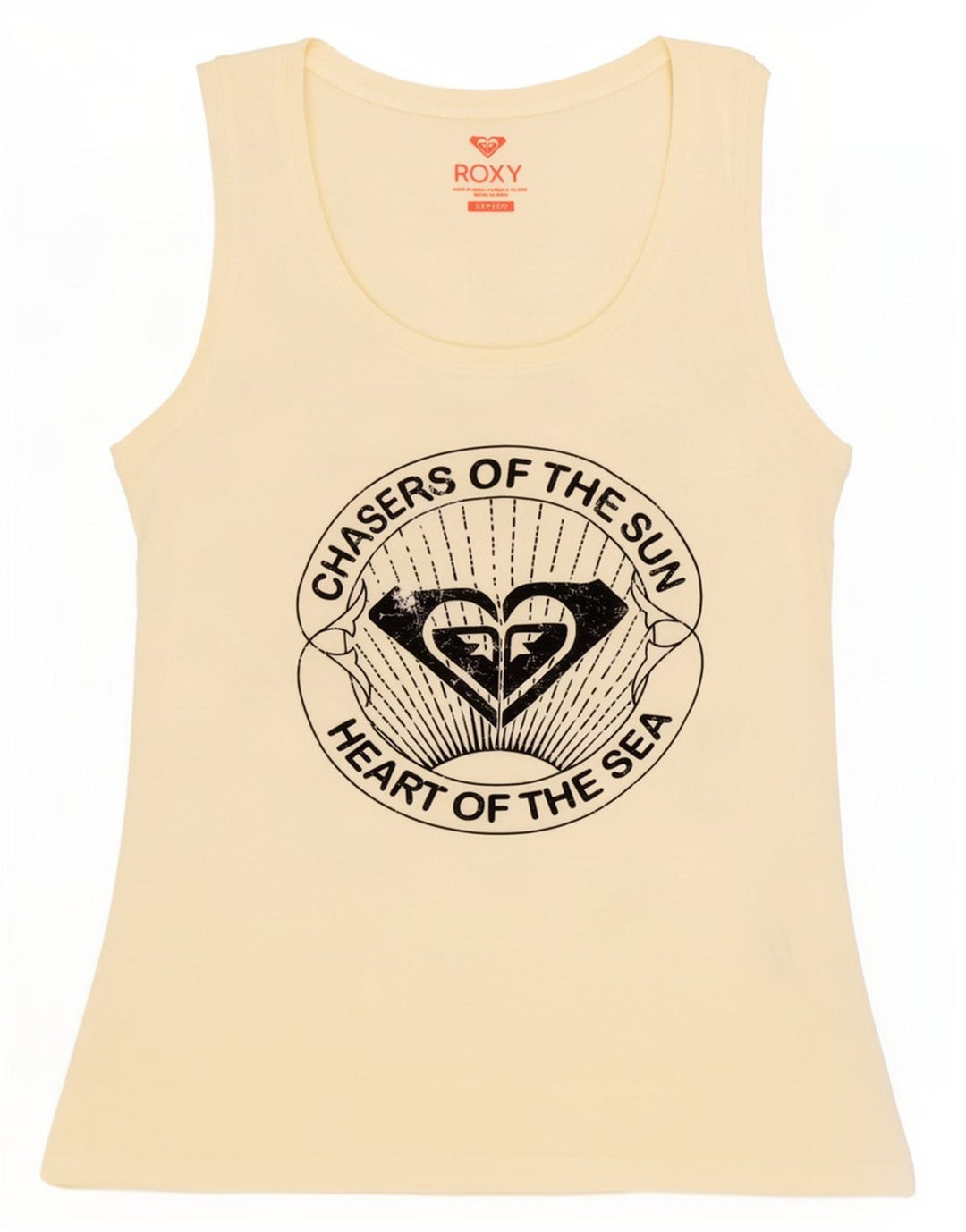Roxy Womens Grafisk Vest Top UK 10 Small Off White