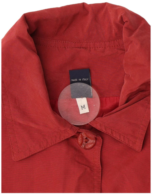 Vintage oversize overfrakke til kvinder UK 14 Medium Rød