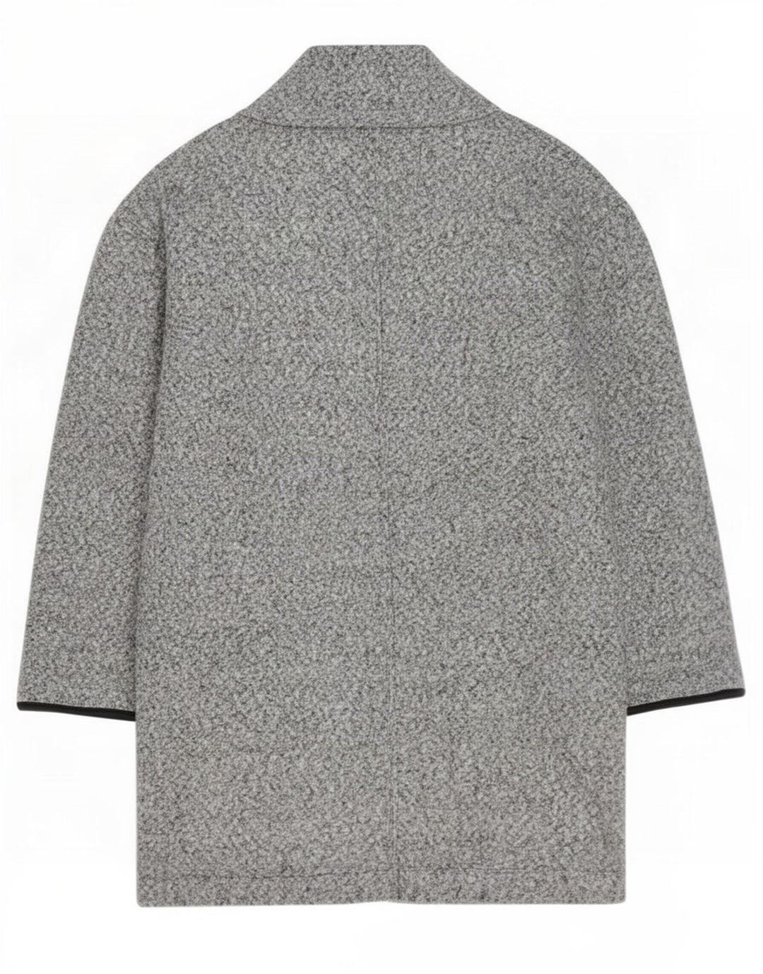 Marks & Spencer Petite åben overfrakke til kvinder UK 12 Medium Grå Flecked