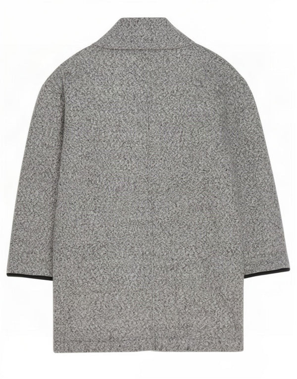 Marks & Spencer Petite åben overfrakke til kvinder UK 12 Medium Grå Flecked