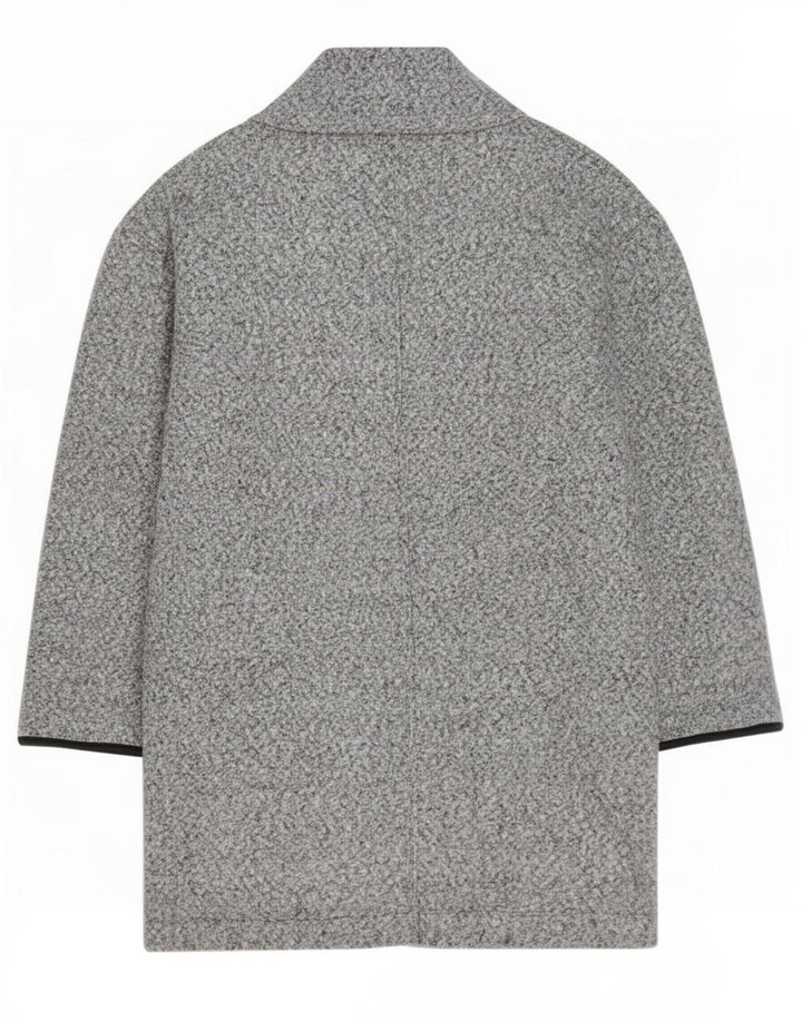 Marks & Spencer Petite åben overfrakke til kvinder UK 12 Medium Grå Flecked