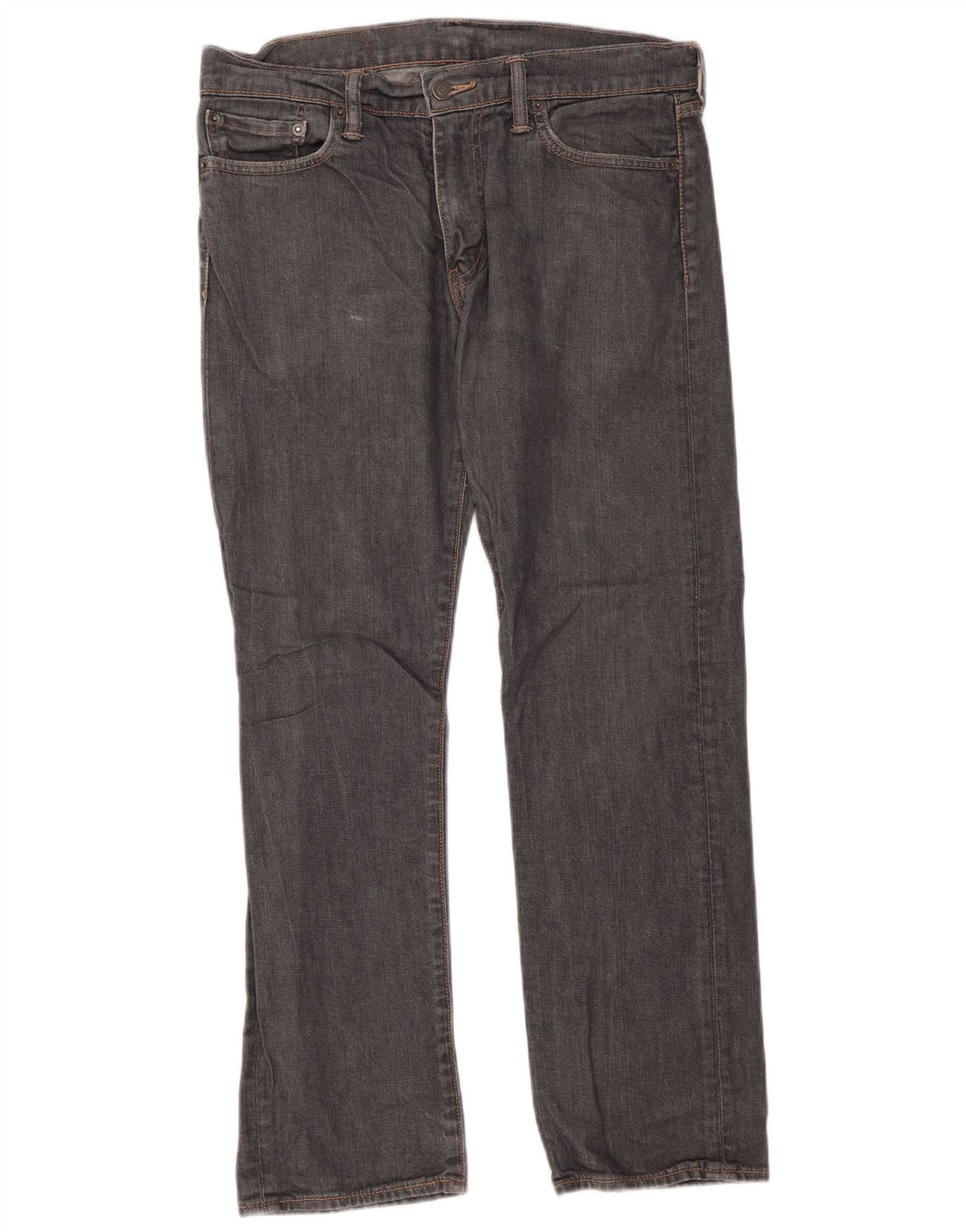 Levi's Herre 504 Straight Jeans W32 L30 Grå Bomuld