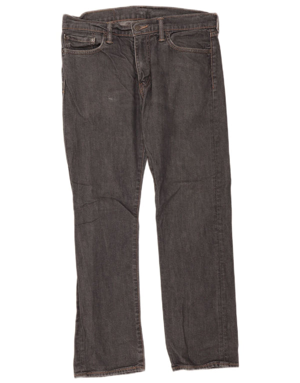 Levi's Herre 504 Straight Jeans W32 L30 Grå Bomuld