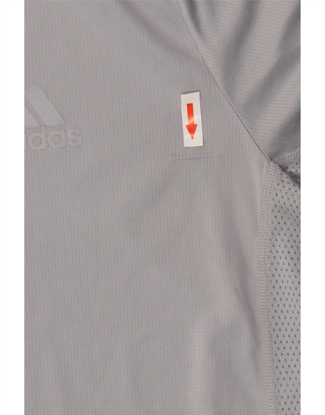 ADIDAS T-shirt top mellem grå polyester til mænd