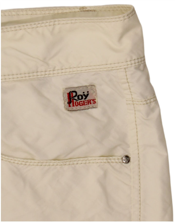 Roy Rogers Dame Casual Shorts IT 48 XL W34 Off White Polyamid