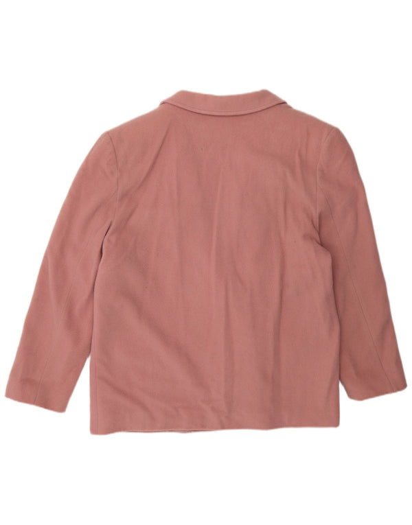 Vintage Dame 2-knaps blazerjakke IT 50 XL Pink Uld