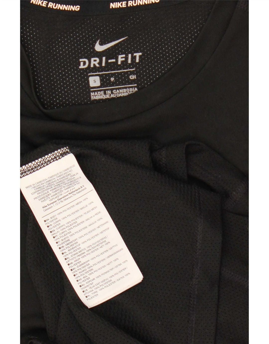 Nike Herre Dri Fit Top Langærmet Lille Sort Polyester