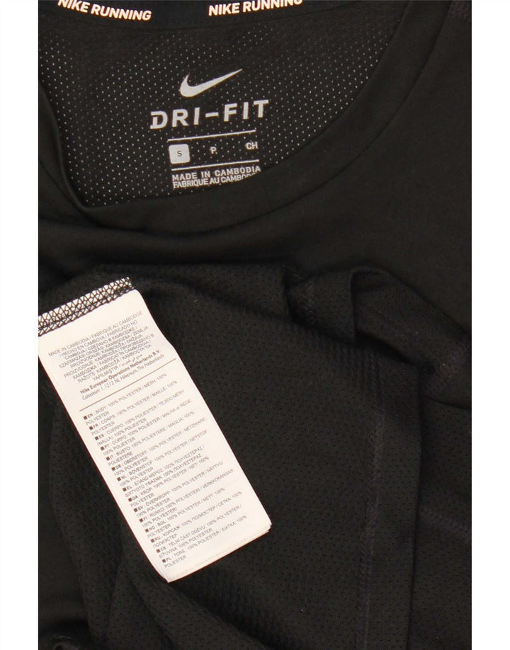 Nike Herre Dri Fit Top Langærmet Lille Sort Polyester