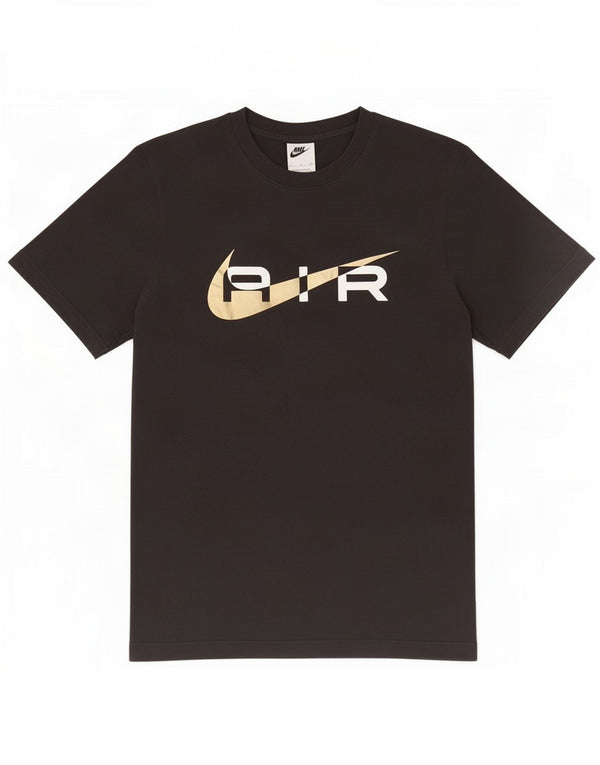 Nike grafisk T-shirt top til mænd, lille sort bomuld
