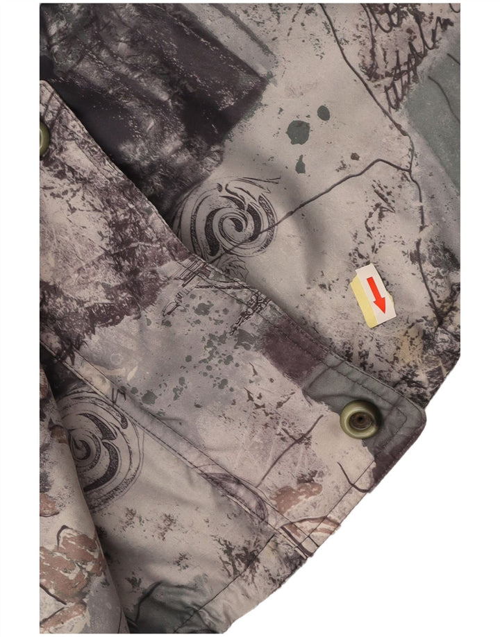 FUCHS & SCHMITT Dame Loose Fit Regnjakke UK 16 Large Grey Patchwork