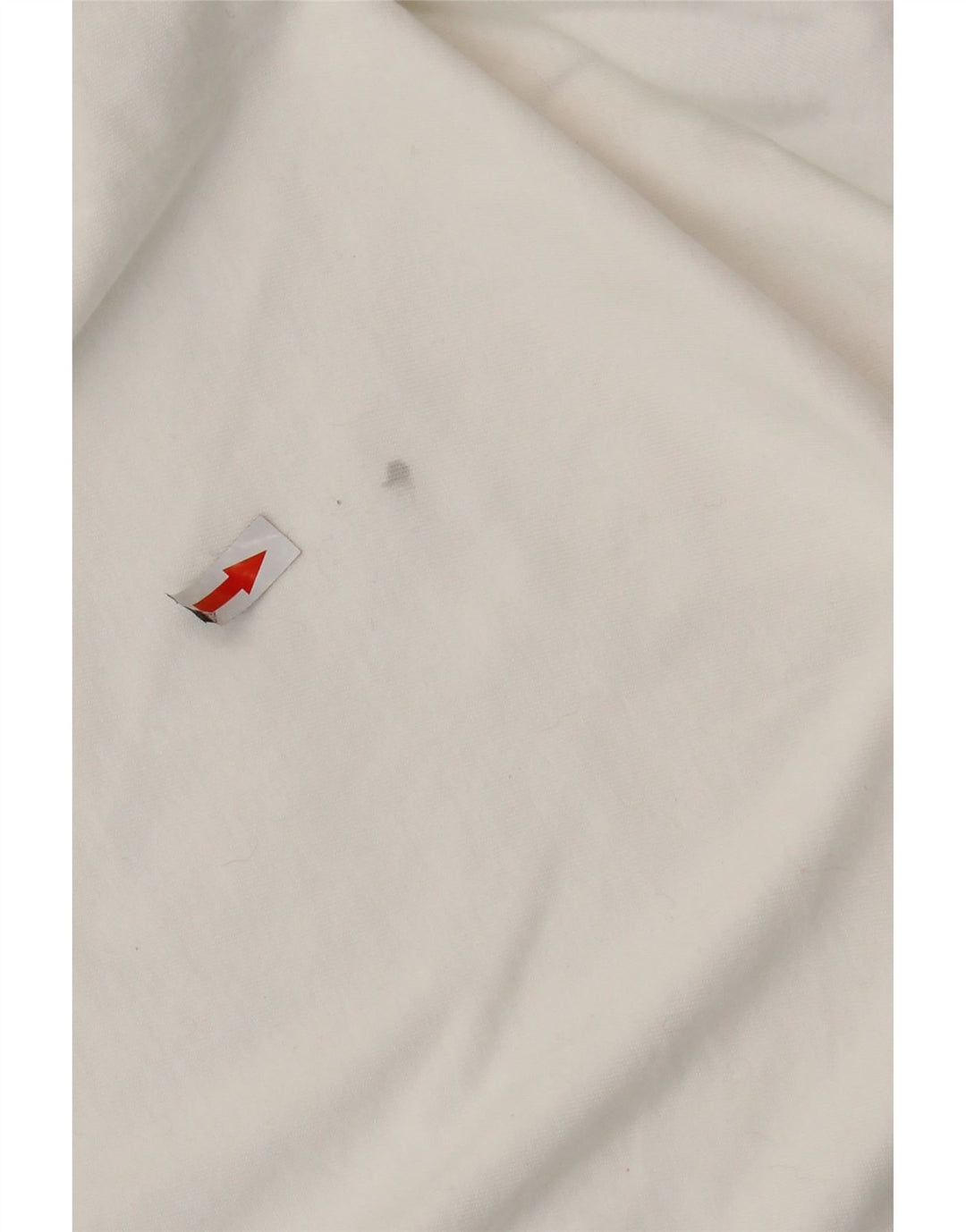 ADIDAS Dame Oversized T-Shirt Top UK 8 Small White Bomuld