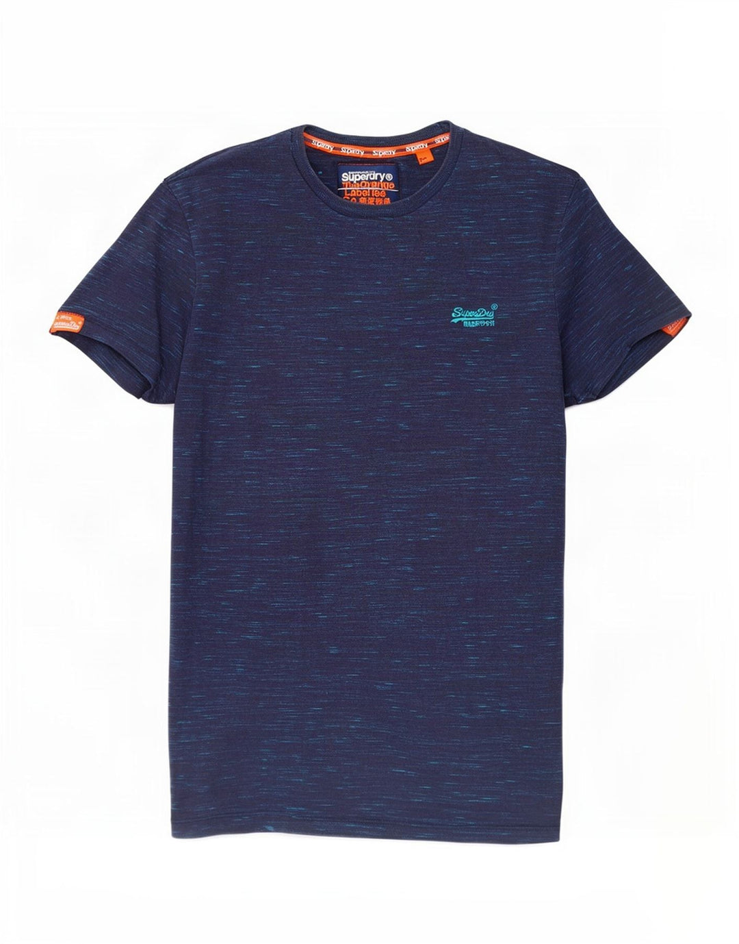 Superdry T-shirt top til mænd, lille marineblå flækket