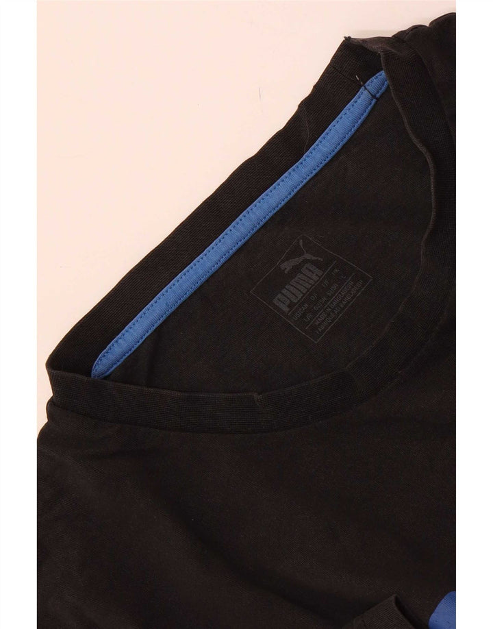 Puma Herre Grafisk T-Shirt Top Stor Sort