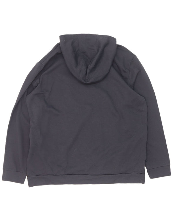 Adidas hættetrøje til mænd 2XL marineblå polyester