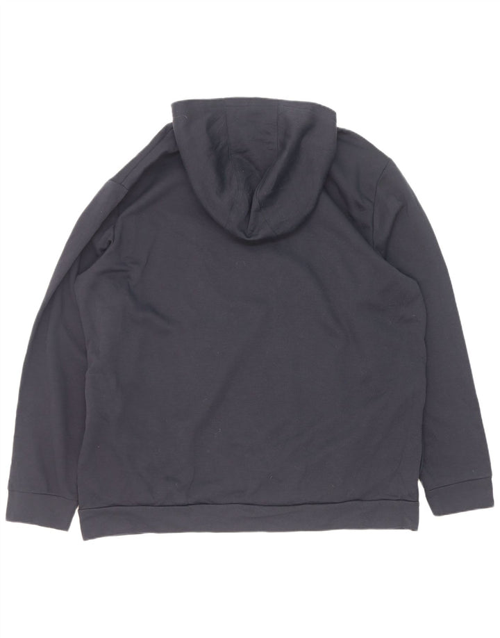 Adidas hættetrøje til mænd 2XL marineblå polyester