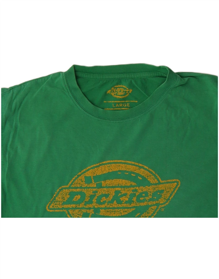 DICKIES Grafisk T-shirt til mænd Stor grøn bomuld