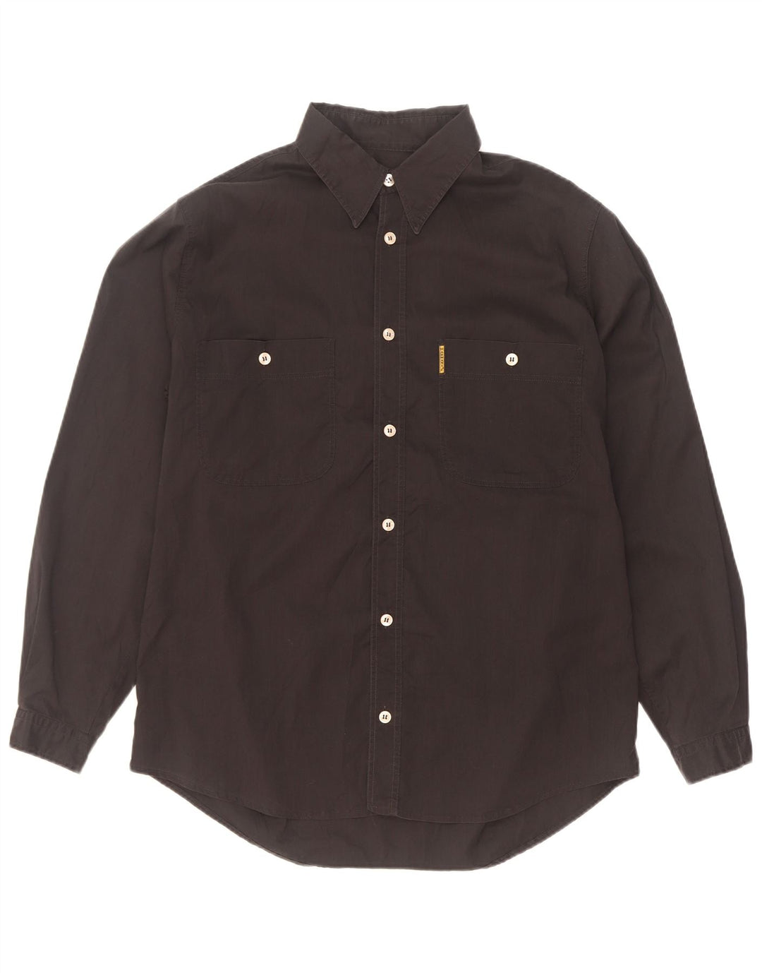Armani Jeans Herreskjorte Medium Sort Bomuld
