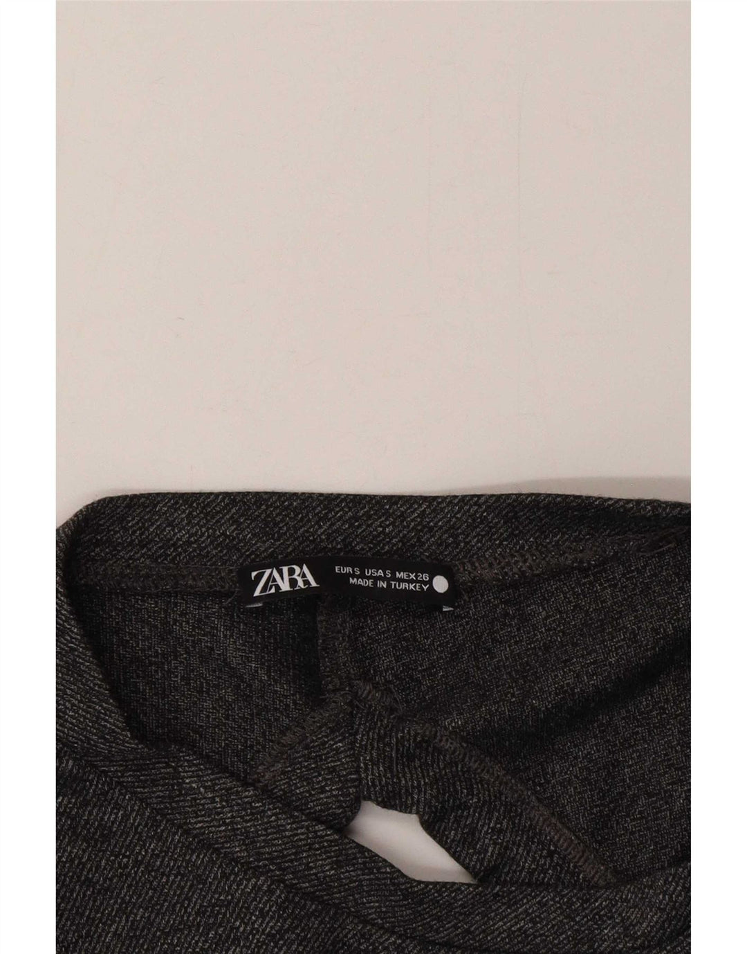 Zara Dame Langærmet Oversized Bluse Top UK 10 Small Grey