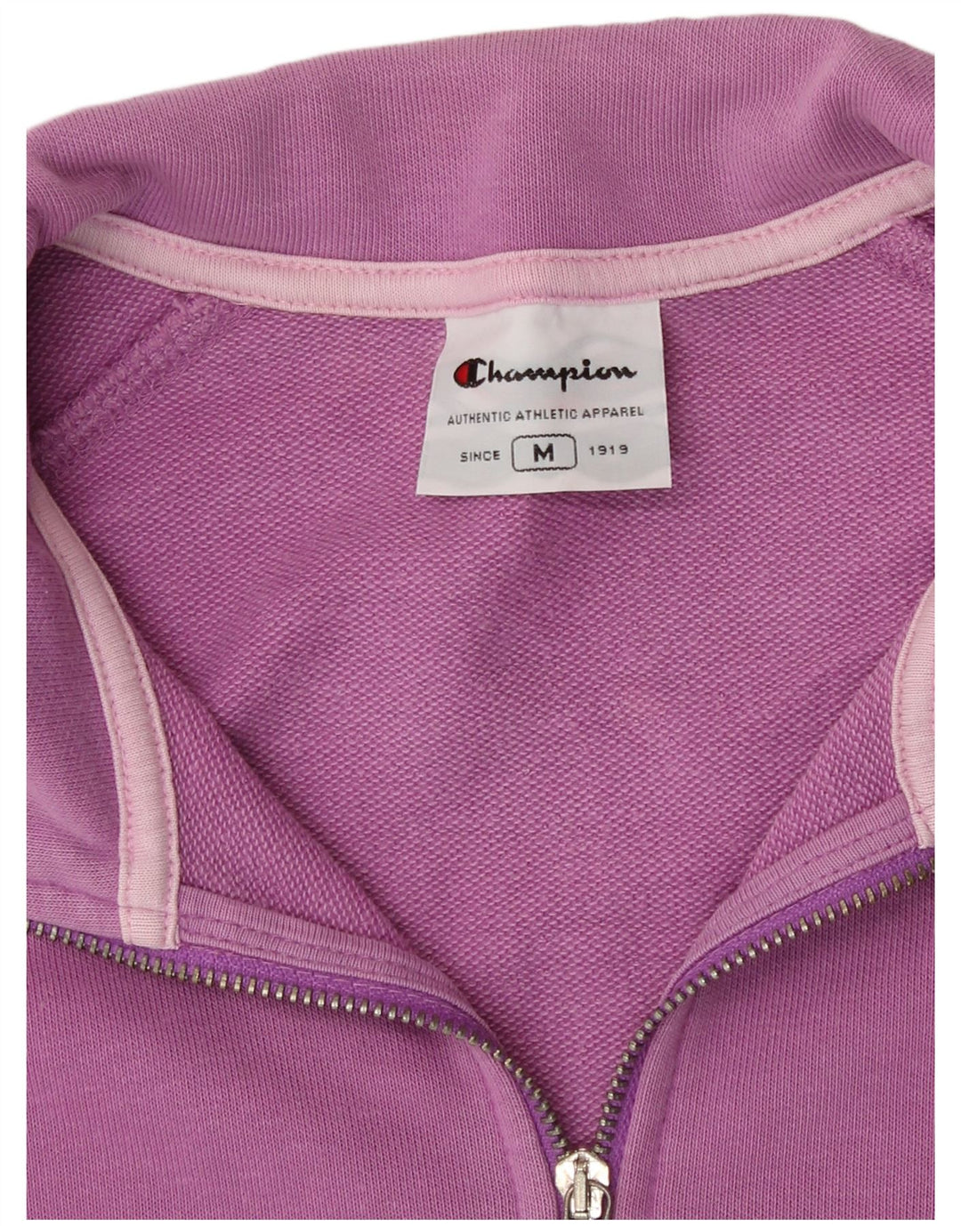 Champion Womens træningsdragt Topjakke UK 14 Mellem lilla stribet bomuld