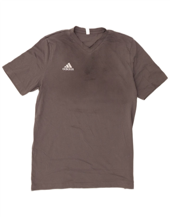 Adidas Herre T-Shirt Top Stor Grå Bomuld