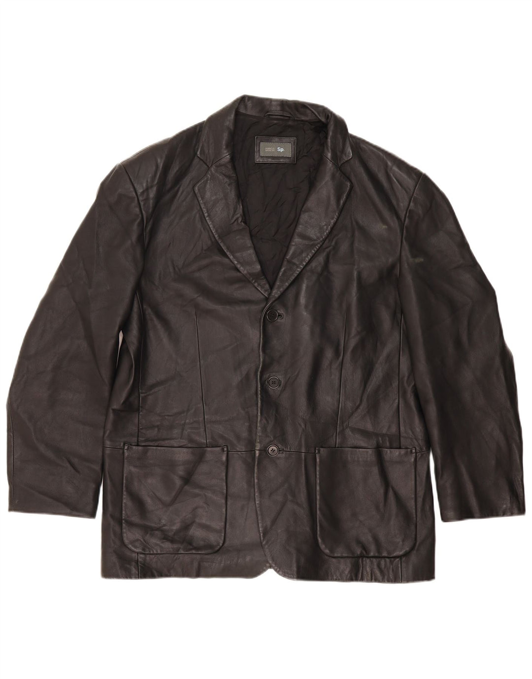 Marks & Spencer Herre 3 Button Blazer Jacket UK 40 Large Black