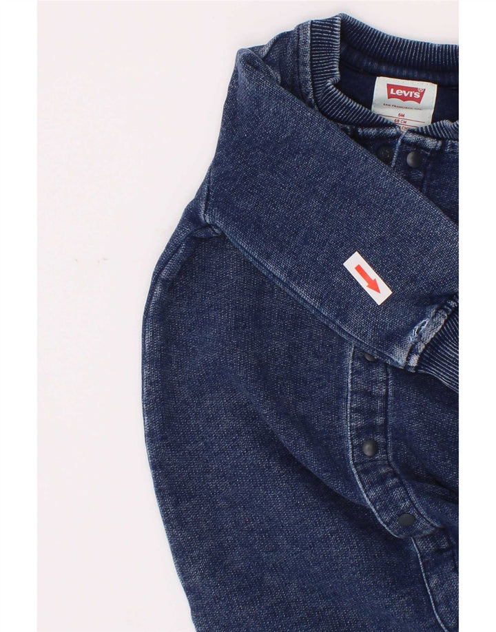 Levi's Baby Boys Langærmet Jumpsuit 3-6 Måneder Marineblå