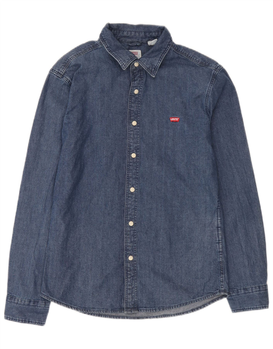 Levi's Slim Fit denimskjorte til mænd mellemblå bomuld