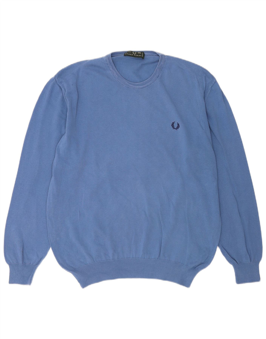Fred Perry Herre rund hals sweater 2XL blå bomuld