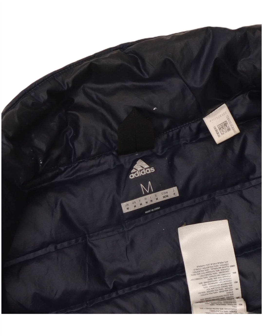 ADIDAS Polstret herrejakke UK 38 Medium Navyblå polyester