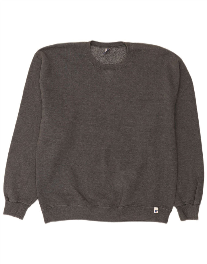Russell Athletic Herre Sweatshirt Jumper Large Grå Polyester