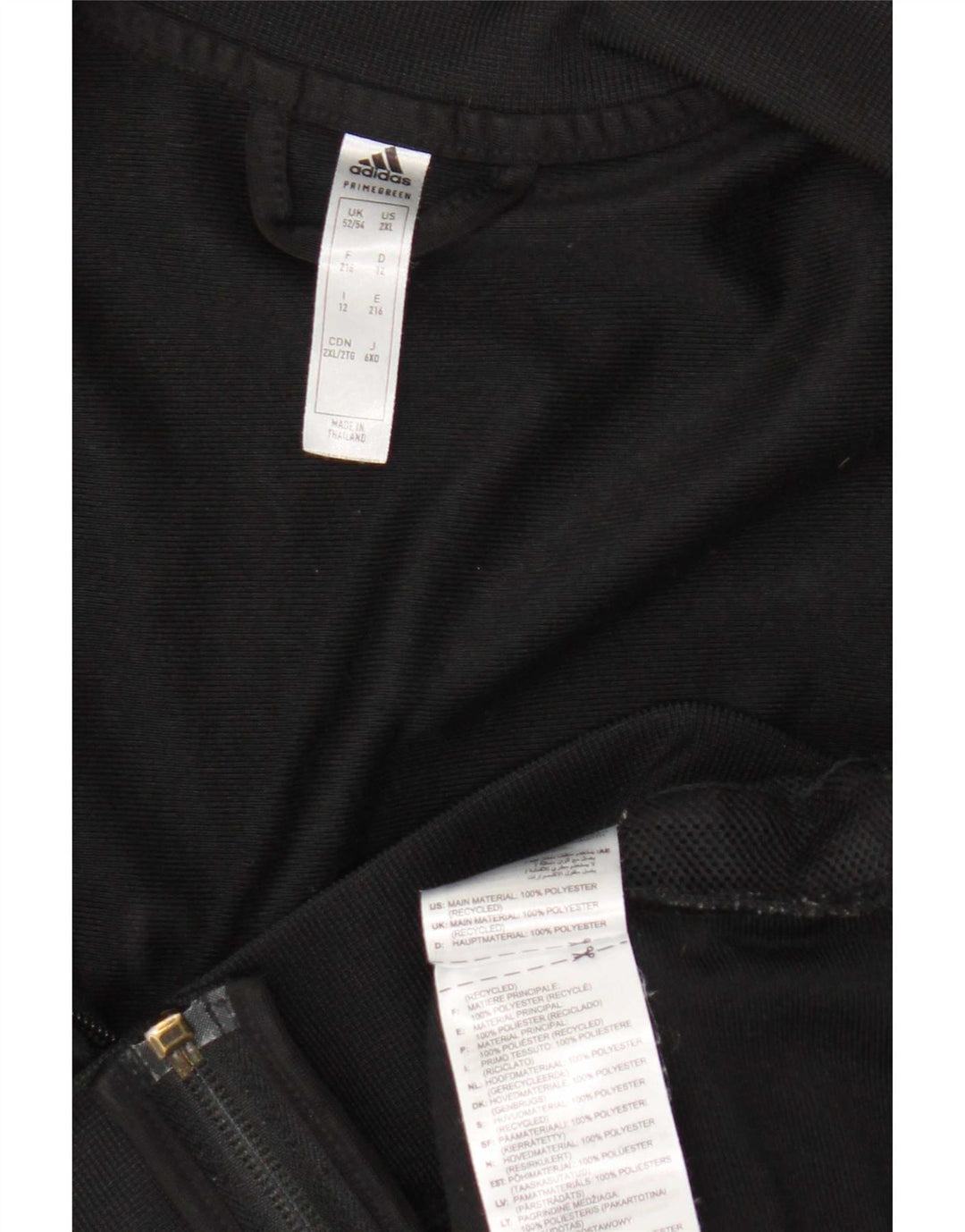 Adidas Træningsdragt til mænd Topjakke UK 52/54 XL Sort Polyester