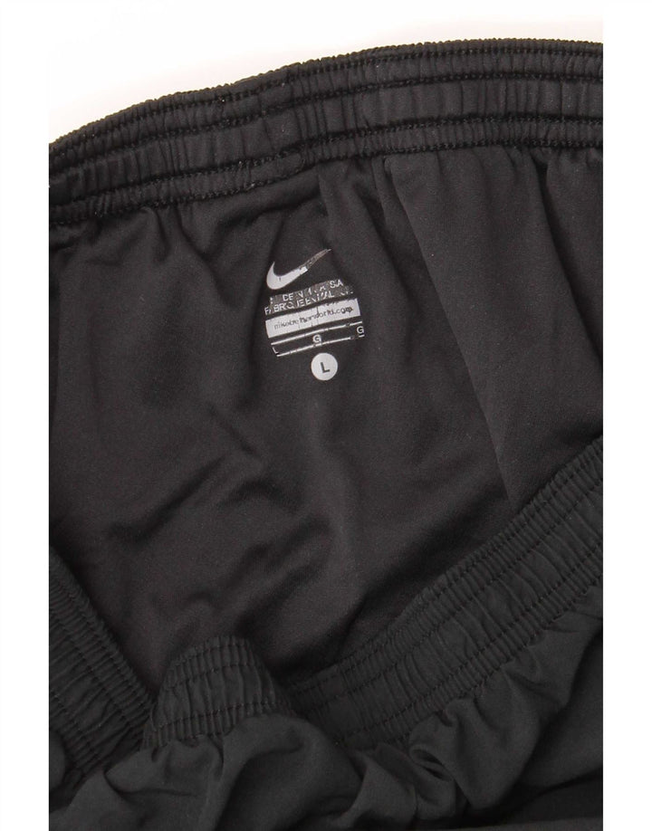 Nike Dame Dri Fit Sport Shorts UK 16 Large Black Polyester
