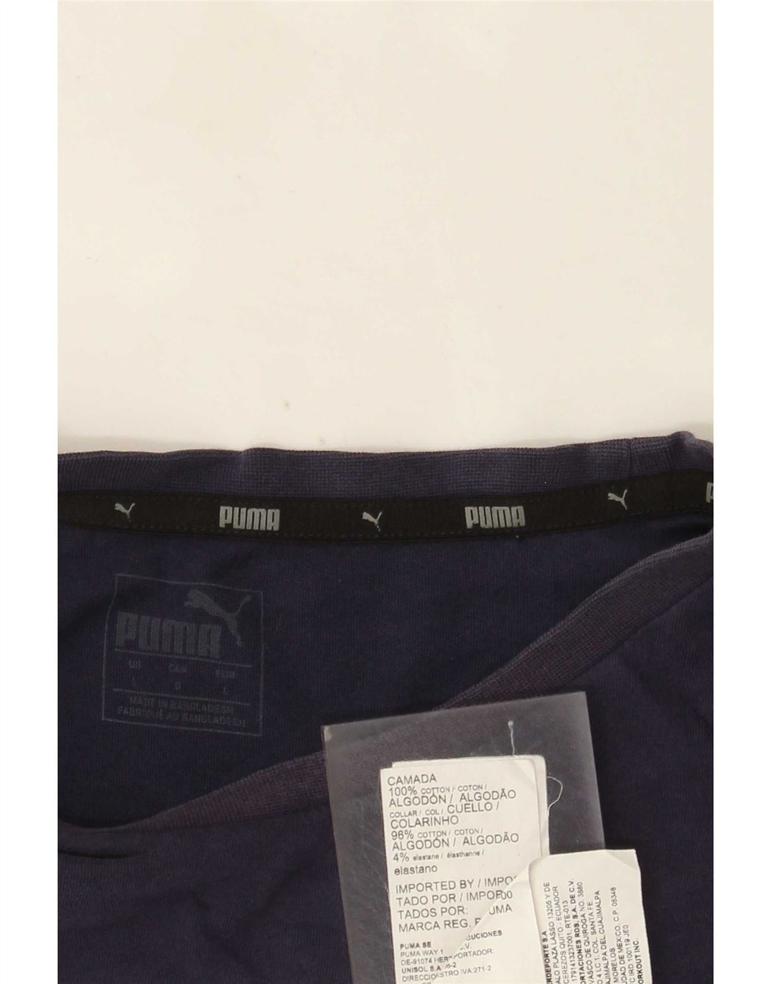 Puma Herre grafisk T-shirt Top Stor marineblå bomuld