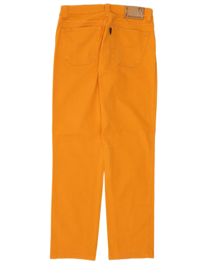 Jeckerson Straight Jeans til mænd W33 L30 Orange Bomuld