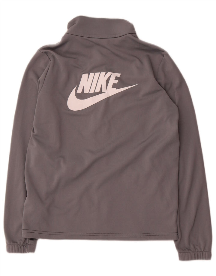 Nike drenge grafisk træningsdragt topjakke 12-13 år stor grå farveblok