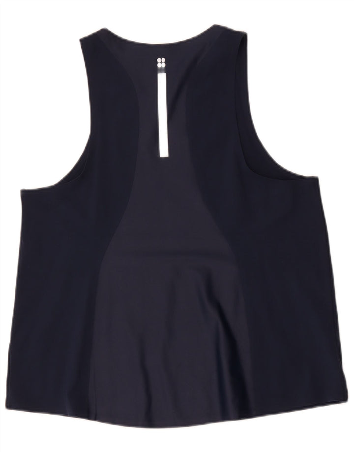 Sweaty Betty Dame Vest Top UK 14 Large Navy Blue Polyamide