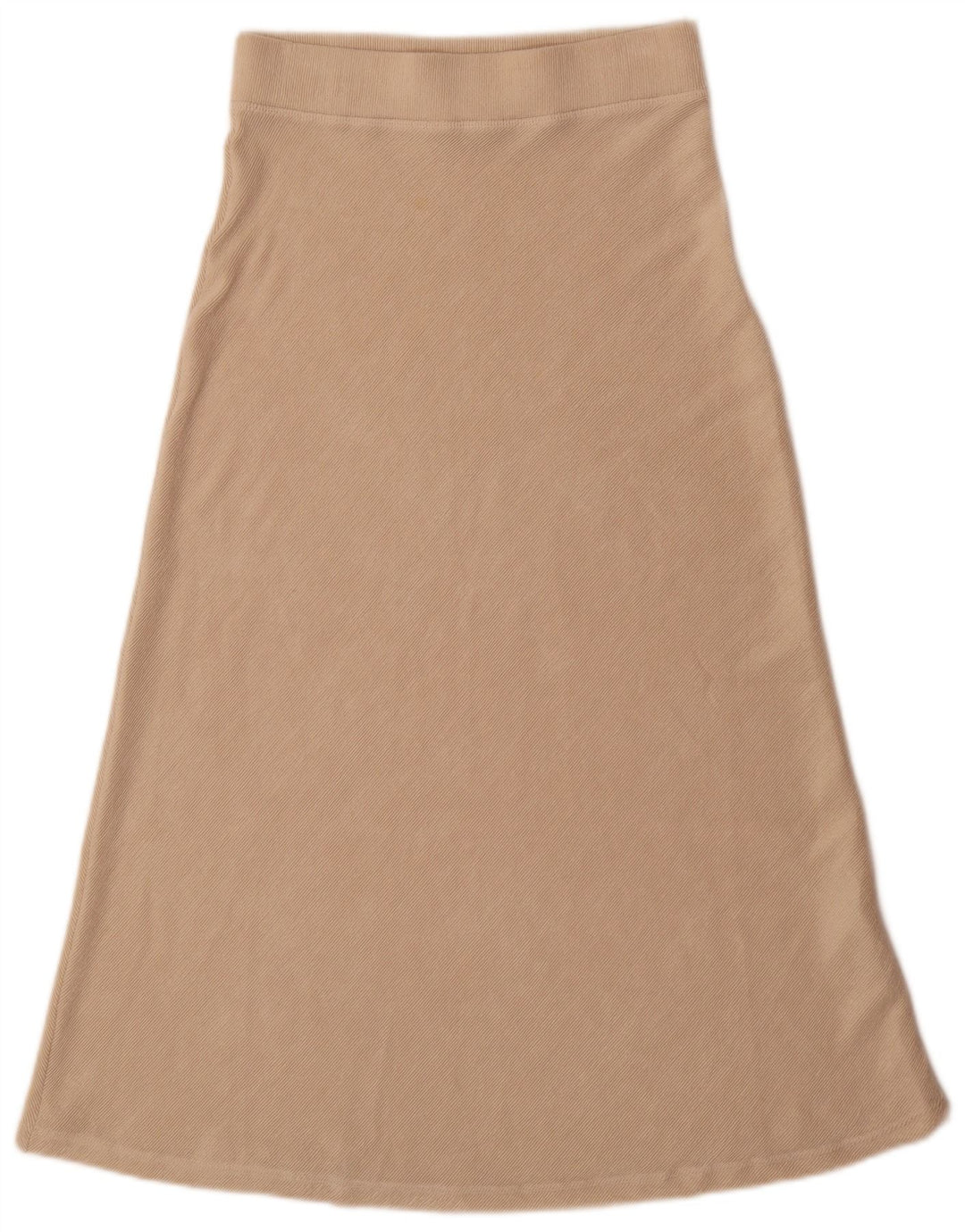 Zara A-linje nederdel med høj talje til kvinder Medium W28 Beige polyester