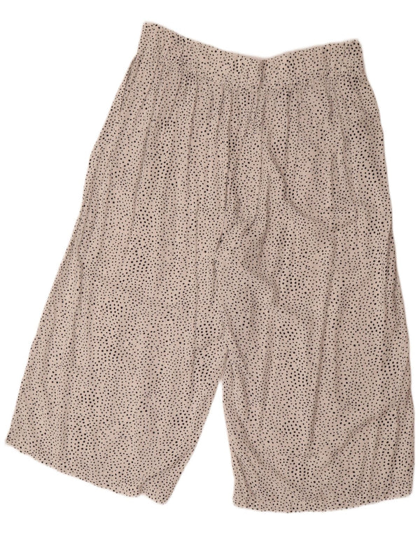 Marks & Spencer Dame Capri Bukser UK 18 XL W40 L22 Hvid Plettet
