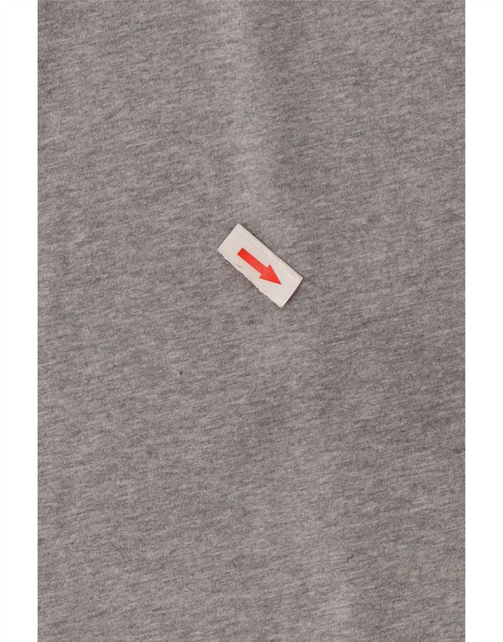 Adidas Herre Grafisk T-Shirt Top Stor Grå Bomuld