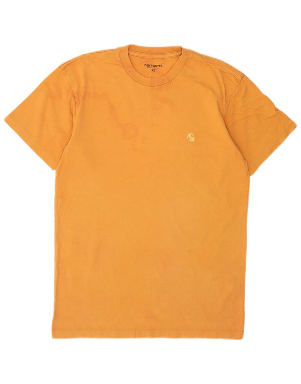 Carhartt Herre T-Shirt Top XS Orange Bomuld