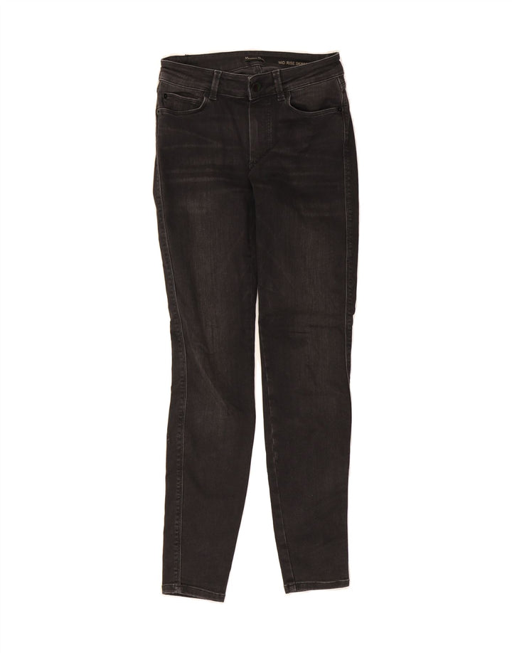 MASSIMO DUTTI Womens Mid Rise Skinny Jeans W26 L29 Black Vintage Massimo Dutti and Second-Hand Massimo Dutti from Messina Hembry 