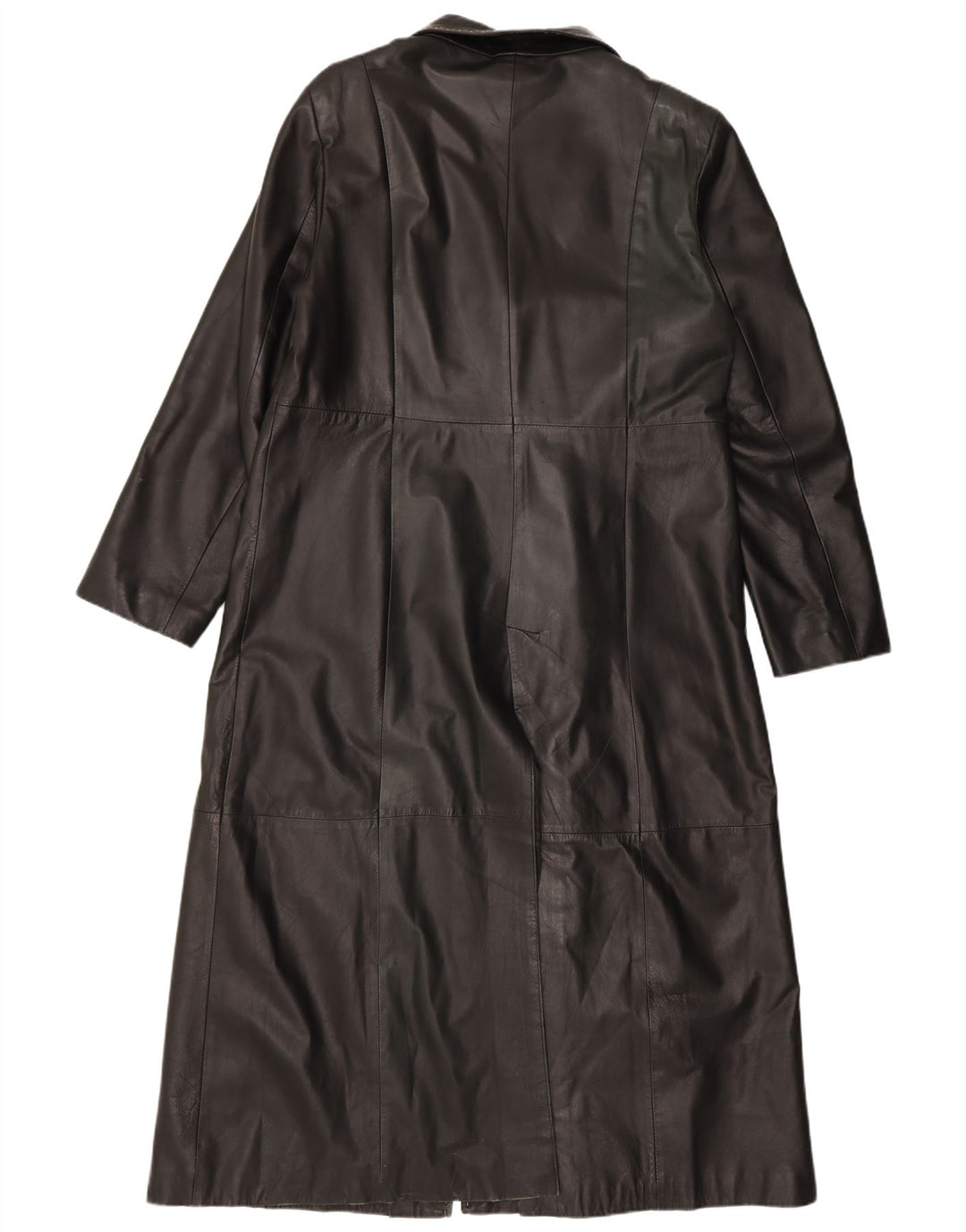 Vintage læderfrakke til kvinder UK 18 XL sort læder